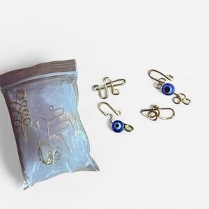 Gold Nose Cuffs: Pack of 10